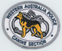 FOREIGN,AUSTRALIA,WESTERN AUSTRALIA POLICE K-9 6